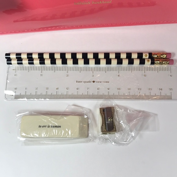 NWT Kate Spade Same Mistakes Pencil Pouch complete - Picture 4 of 8